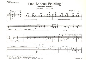 Des Lebens Frühling&nbsp;&nbsp;für Akkordeonorchester&nbsp;&nbsp;Handharmonika 4/Bass