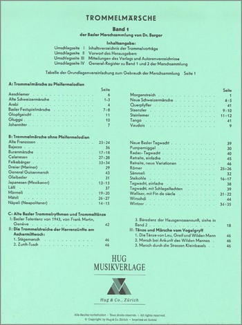 Basler Trommelmärsche Band 1    