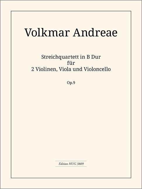 Streichquartett B-Dur op.9&nbsp;&nbsp;&nbsp;&nbsp;Stimmen