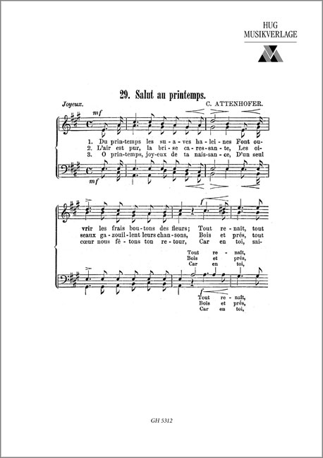 Attenhofer Carl  Salut au printemps  GemCh
