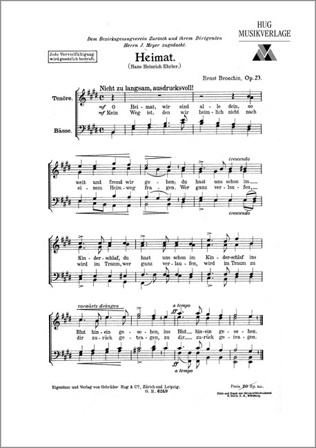 Broechin Ernst&nbsp;&nbsp;Heimat&nbsp;&nbsp;MCh