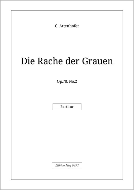 Attenhofer Carl  Rache der Grauen  MCh