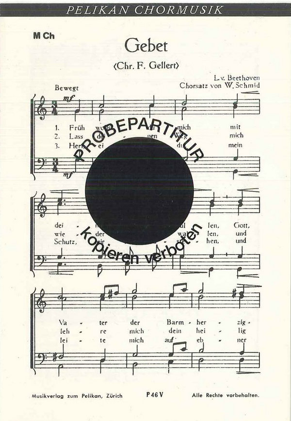 Beethoven Ludwig van  Gebet  MCh