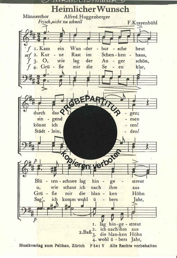 Krayenbühl Fernand&nbsp;&nbsp;Heimlicher Wunsch&nbsp;&nbsp;MCh