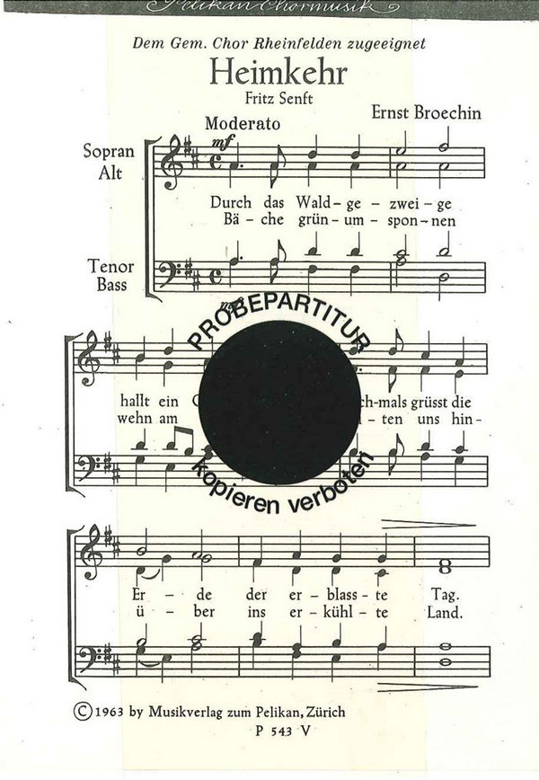 Broechin Ernst&nbsp;&nbsp;Heimkehr&nbsp;&nbsp;GemCh