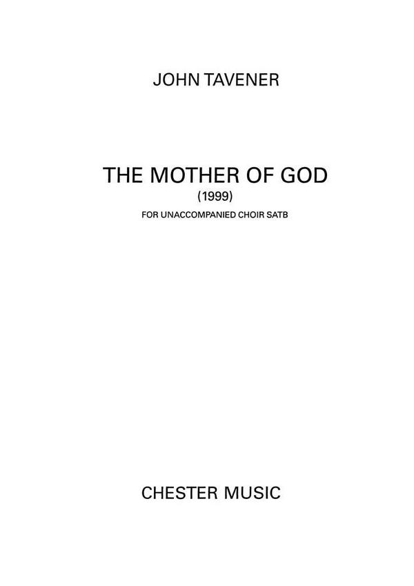 John Tavener: The Mother Of God&nbsp;&nbsp;SATB&nbsp;&nbsp;Vocal Score