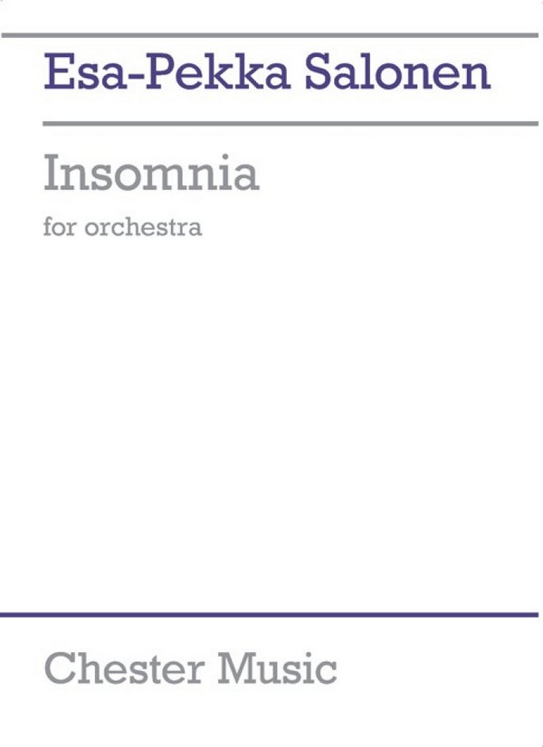 Insomnia    for orchestra  score