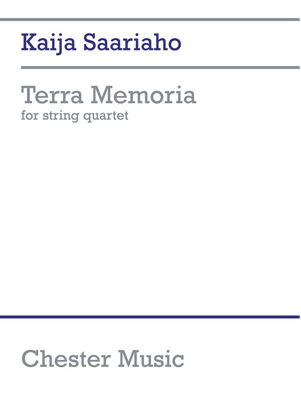 Terra Memoria Score&nbsp;&nbsp;for string quartet&nbsp;&nbsp;score