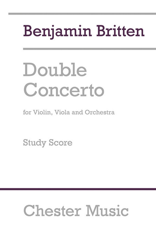 Double Concerto&nbsp;&nbsp;for violin, viola and orchestra&nbsp;&nbsp;study score