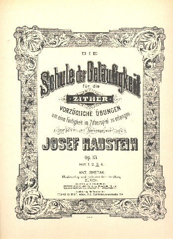 Schule der Geläufigkeit op.13 Band 3  für Zither  