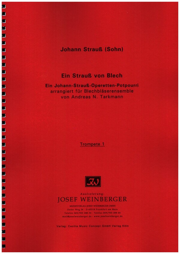 Ein Strauss von Blech&nbsp;&nbsp;für Blechbläserensemble&nbsp;&nbsp;Stimmensatz