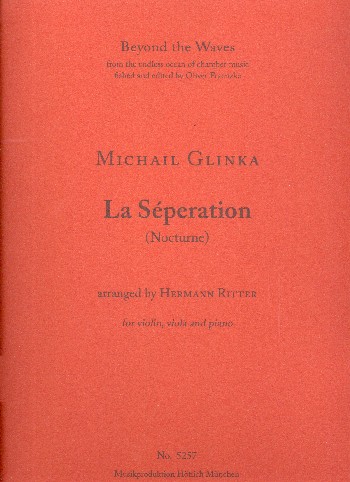 La séparation  for violin, viola and piano  piano score and parts