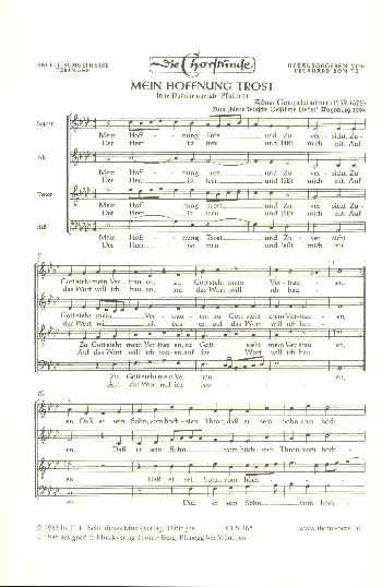 3 Stücke  für gem Chor a cappella  Partitur