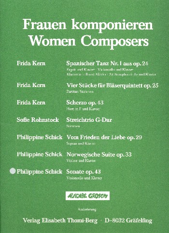 Sonate op.43  für Violoncello und Klavier  