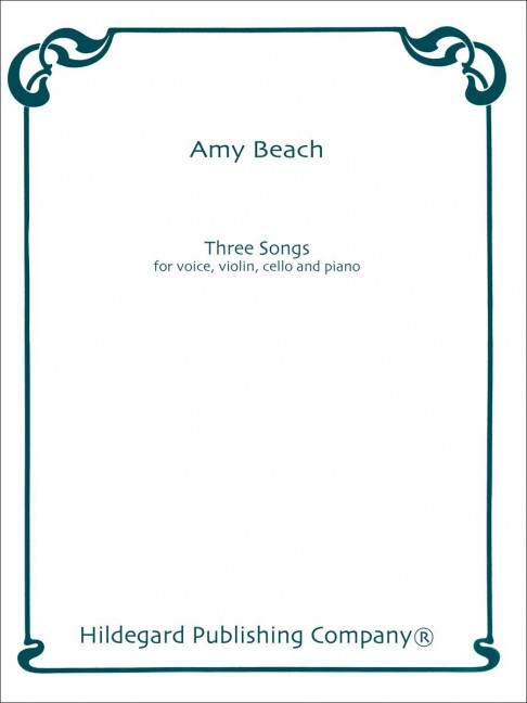Three Songs&nbsp;&nbsp;for voice, violin, violoncello and piano&nbsp;&nbsp;score and parts