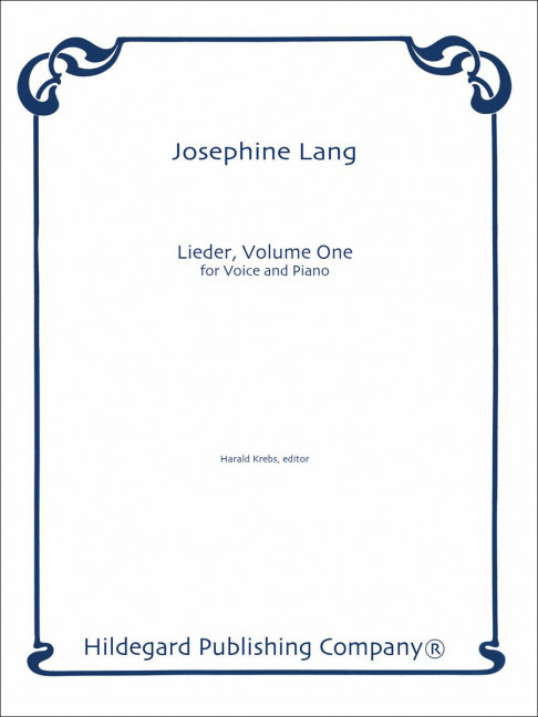 Lieder Volume One&nbsp;&nbsp;for voice and piano&nbsp;&nbsp; 