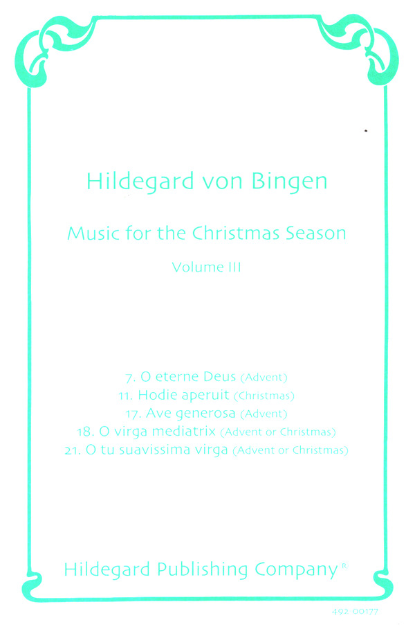 Music for the Christmas Season vol.3  for voice (unison chorus) a cappella  