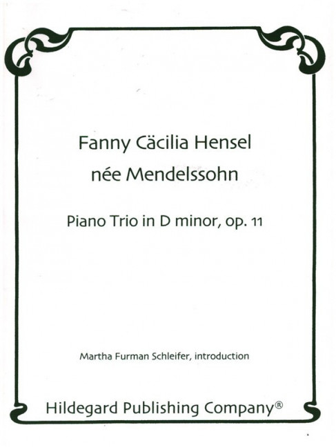Piano Trio in D Minor op.11  for violin, violoncello and piano  score and parts