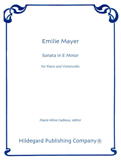 Sonata In E Minor  for piano and violoncello  