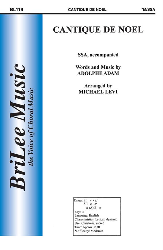 Adolphe Adam Cantique De Noel&nbsp;&nbsp;Frauenchor&nbsp;&nbsp;Chorpartitur