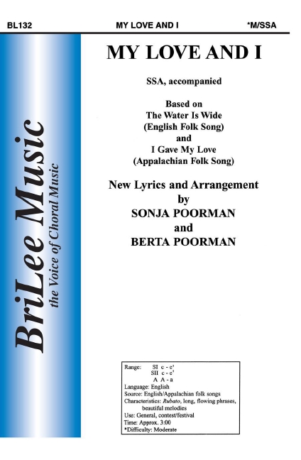 Berta Poorman, Sonja Poorman My Love and I&nbsp;&nbsp;Frauenchor&nbsp;&nbsp;Chorpartitur