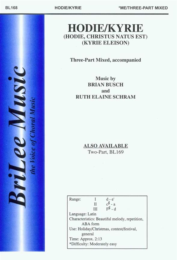 Brian Busch, Ruth Elaine Schram Hodie/Kyrie&nbsp;&nbsp;&nbsp;&nbsp;Chorpartitur