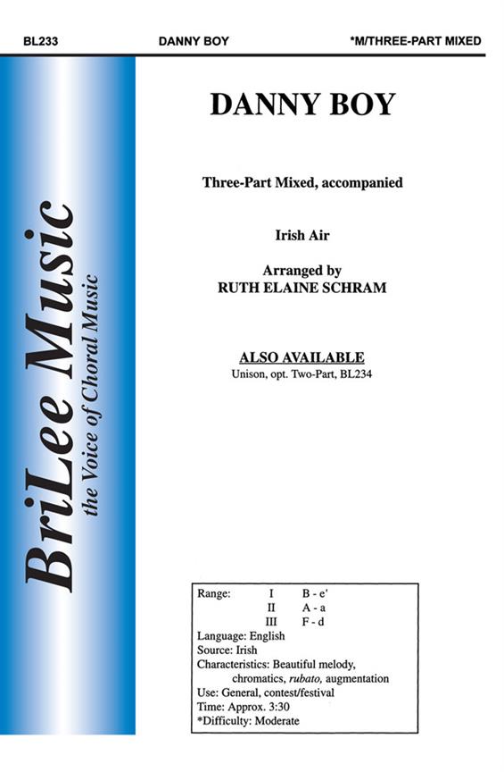 Danny Boy&nbsp;&nbsp;&nbsp;&nbsp;Chorpartitur