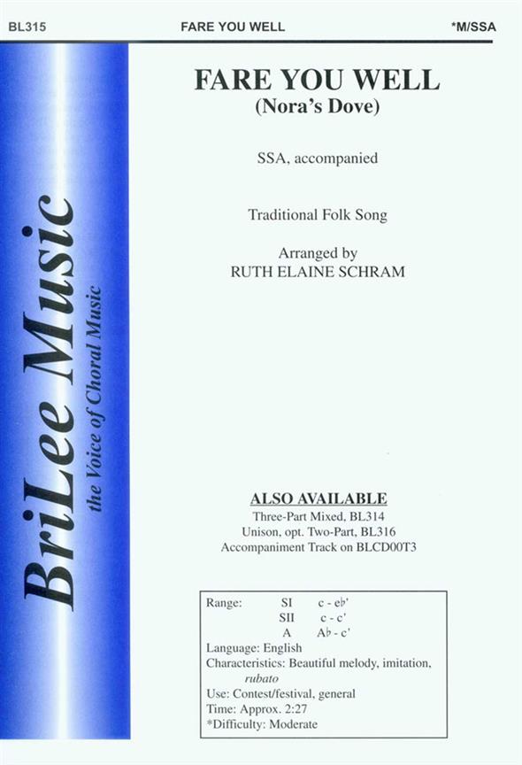 Fare You Well (Nora's Dove)&nbsp;&nbsp;Frauenchor&nbsp;&nbsp;Chorpartitur