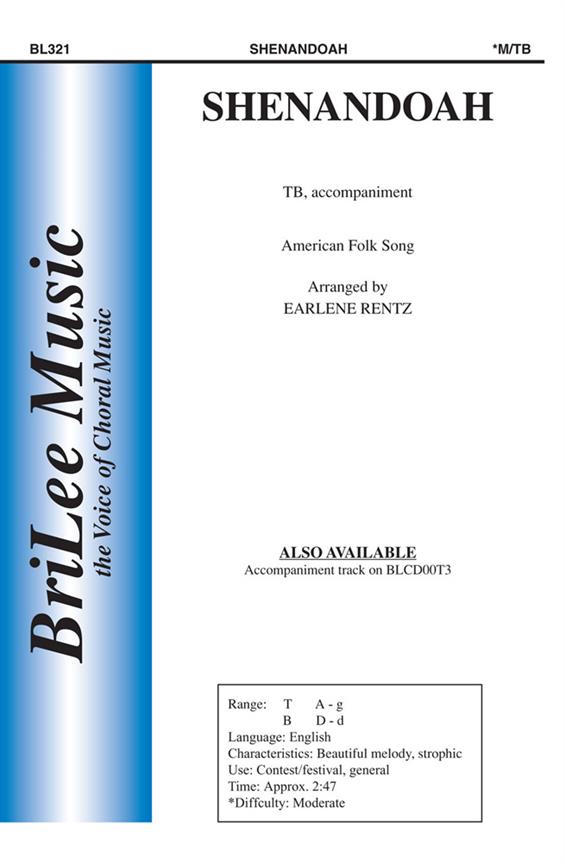 Earlene Rentz Shenandoah&nbsp;&nbsp;Männerchor&nbsp;&nbsp;Chorpartitur