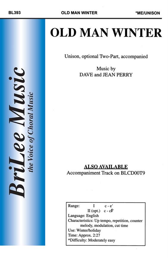 David Perry, Jean Perry Old Man Winter&nbsp;&nbsp;&nbsp;&nbsp;Chorpartitur