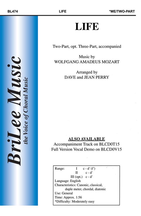 David Perry, Jean Perry Life&nbsp;&nbsp;&nbsp;&nbsp;Chorpartitur