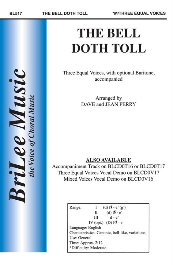 David Perry, Jean Perry Bell Doth Toll, The&nbsp;&nbsp;&nbsp;&nbsp;Chorpartitur