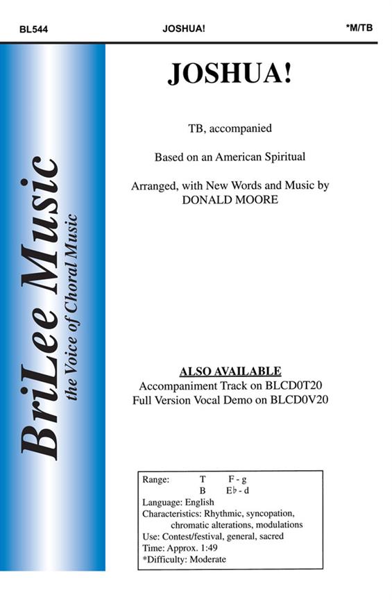 Donald Moore Joshua!&nbsp;&nbsp;Männerchor&nbsp;&nbsp;Chorpartitur