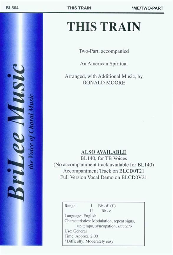 Donald Moore This Train&nbsp;&nbsp;&nbsp;&nbsp;Chorpartitur