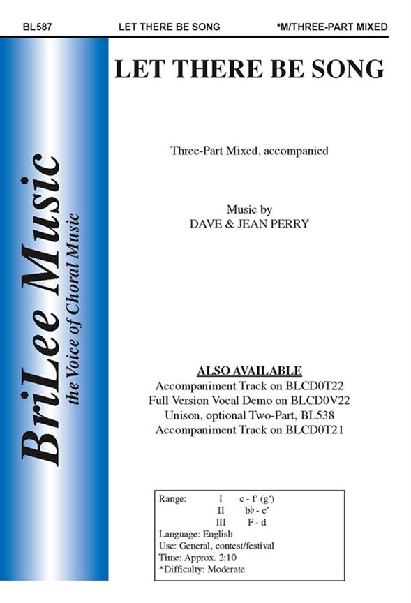 David Perry, Jean Perry Let There Be Song&nbsp;&nbsp;&nbsp;&nbsp;Chorpartitur