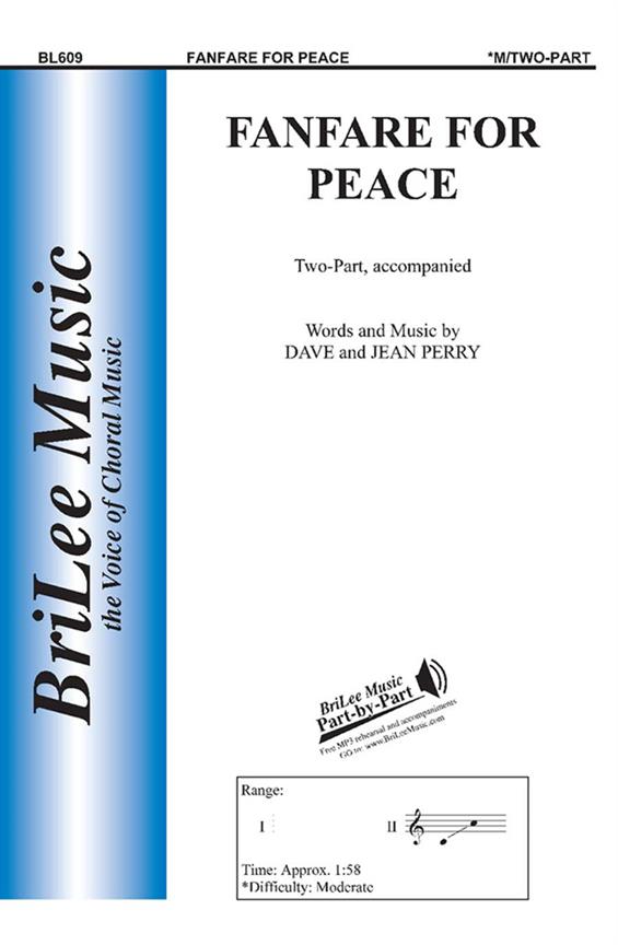 David Perry, Jean Perry Fanfare for Peace&nbsp;&nbsp;&nbsp;&nbsp;Chorpartitur