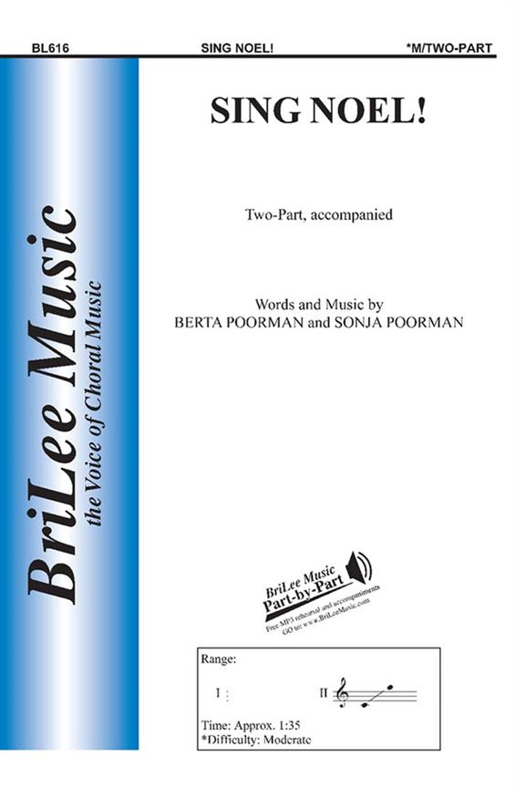 Berta Poorman, Sonja Poorman Sing Noel&nbsp;&nbsp;&nbsp;&nbsp;Chorpartitur