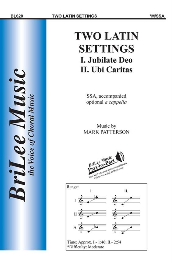 Mark Patterson Two Latin Settings&nbsp;&nbsp;&nbsp;&nbsp;Chorpartitur