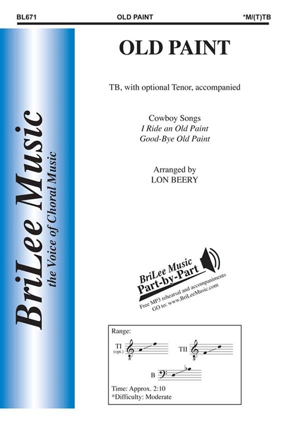 Cowboy Song Old Paint&nbsp;&nbsp;&nbsp;&nbsp;Chorpartitur
