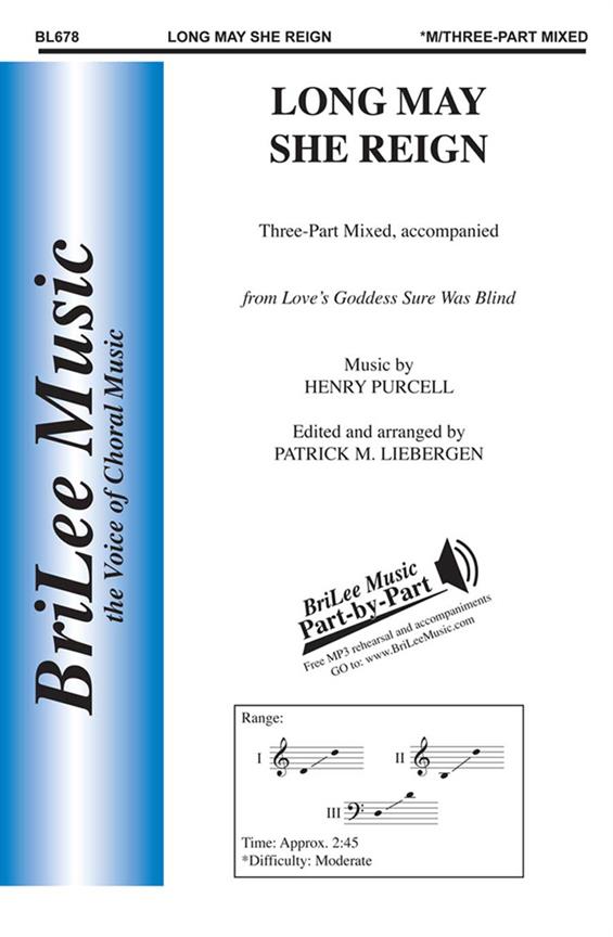 Henry Purcell Long May She Reign&nbsp;&nbsp;&nbsp;&nbsp;Chorpartitur