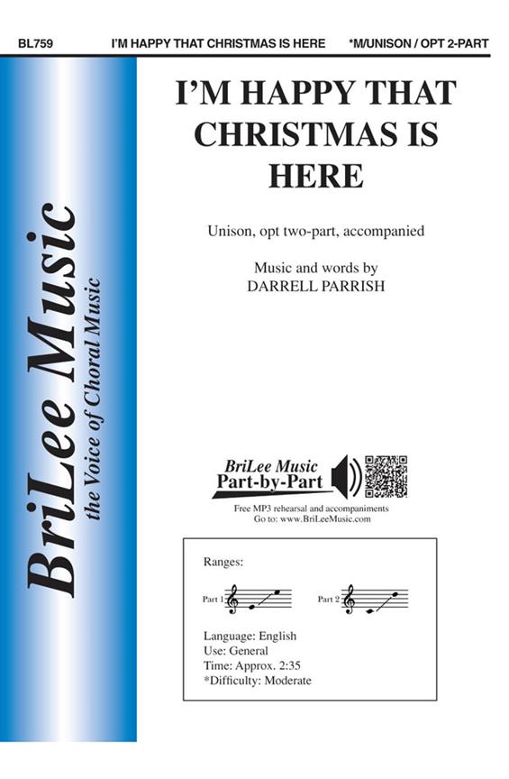 Darrell Parrish I'm Happy That Christmas is Here&nbsp;&nbsp;&nbsp;&nbsp;Chorpartitur