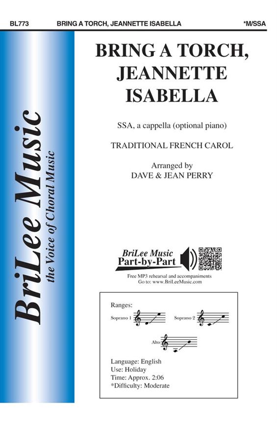 David Perry, Jean Perry Bring a Torch, Jeanette Isabella&nbsp;&nbsp;&nbsp;&nbsp;Chorpartitur