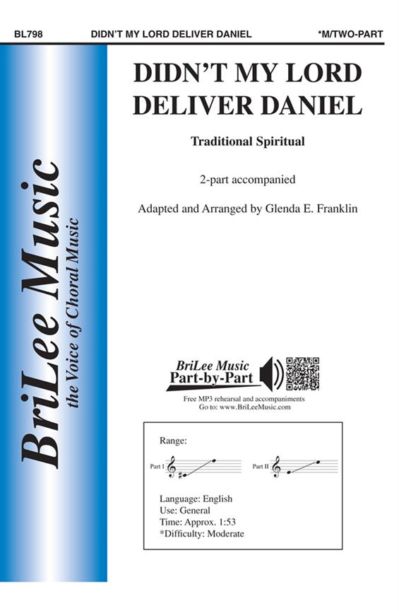 Didn't My Lord Deliver Daniel&nbsp;&nbsp;&nbsp;&nbsp;Chorpartitur