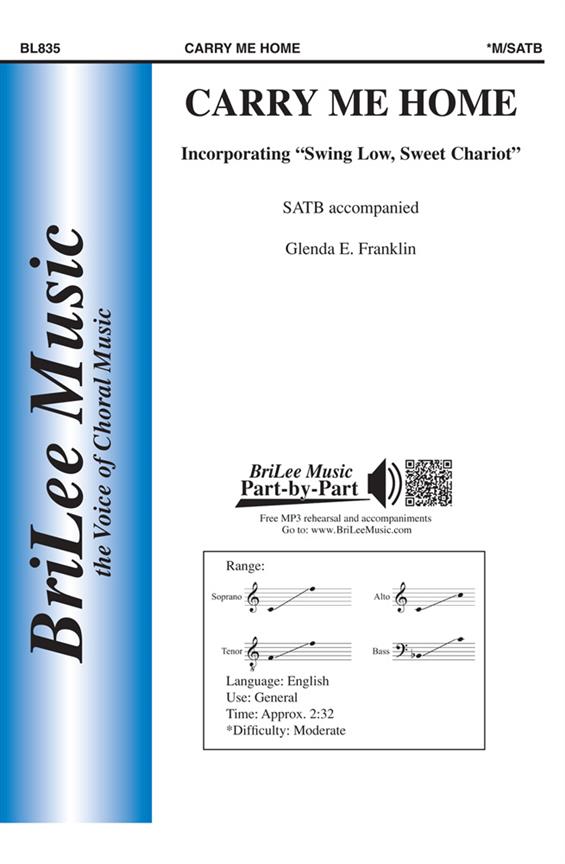 Carry Me Home&nbsp;&nbsp;Chor und Klavier&nbsp;&nbsp;Chorpartitur