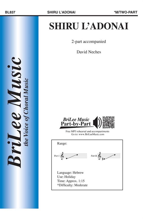 David Neches Shiru l'Adonai&nbsp;&nbsp;&nbsp;&nbsp;Chorpartitur