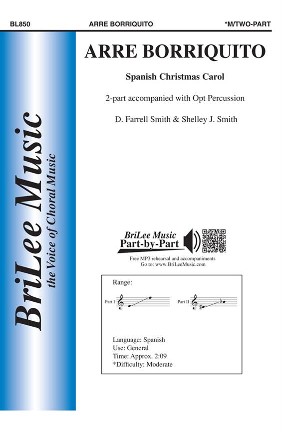 David Smith, Shelley Smith Arre Borriquito&nbsp;&nbsp;&nbsp;&nbsp;Chorpartitur