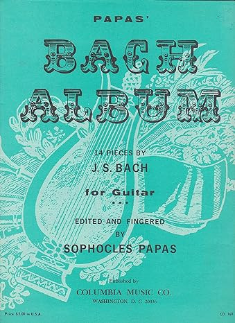 Johann Sebastian Bach Papas's Bach Album&nbsp;&nbsp;Gitarre&nbsp;&nbsp;Studienpartitur