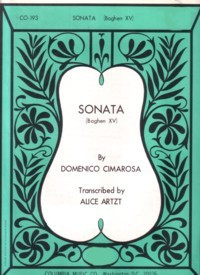 Domenico Cimarosa Sonata Boghen Xv&nbsp;&nbsp;&nbsp;&nbsp;