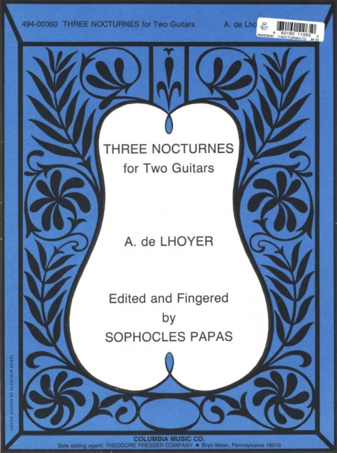 Antoine de Lhoyer Three  Nocturnes&nbsp;&nbsp;&nbsp;&nbsp;