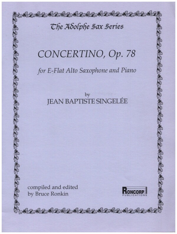 Concertino op.78&nbsp;&nbsp;for alto saxophone and piano&nbsp;&nbsp;